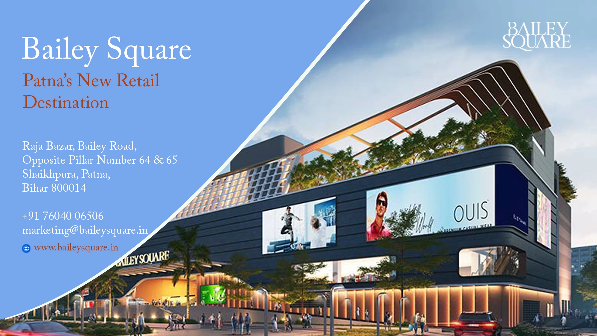 Lease Retail Space in Bailey Square, Patna: Prime Spots for Growing Brands